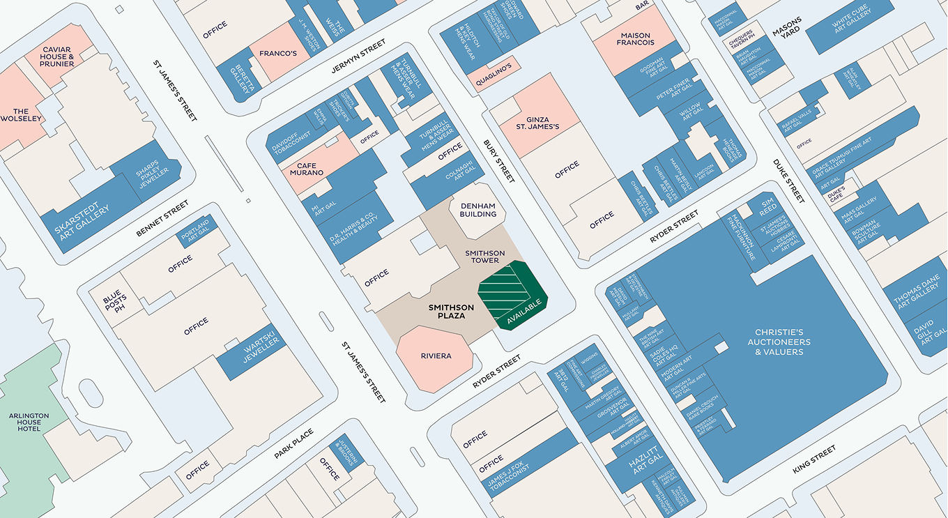 Map of St James's